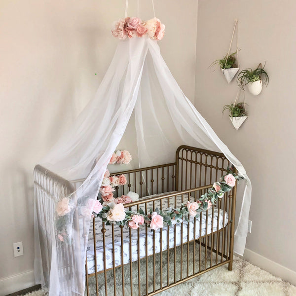 Nursery crib outlet canopy