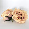 3.5" Artificial Taupe Rose Decor Silk Flower Rose Silk Flower Tan Rose Fake Beige Rose Artificial Rose Head Beige Wedding Flower Taupe