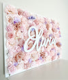 flower wall name sign nursery name sign nursery wall decor