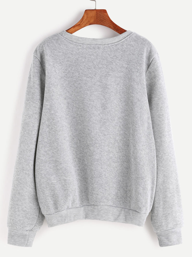Light Grey BABE Sweatshirt