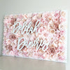 rose gold name sign rose gold decor rose gold baby shower flower wall decor girl nursery decor girl