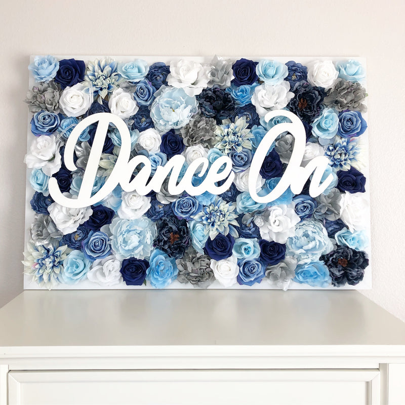 dance studio decor dance studio sign flower wall dance studio floral dance studio