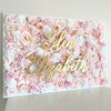 flower wall name sign nursery name sign nursery wall decor