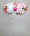 flower baby mobile floral mobile baby pink mobile pink baby mobile