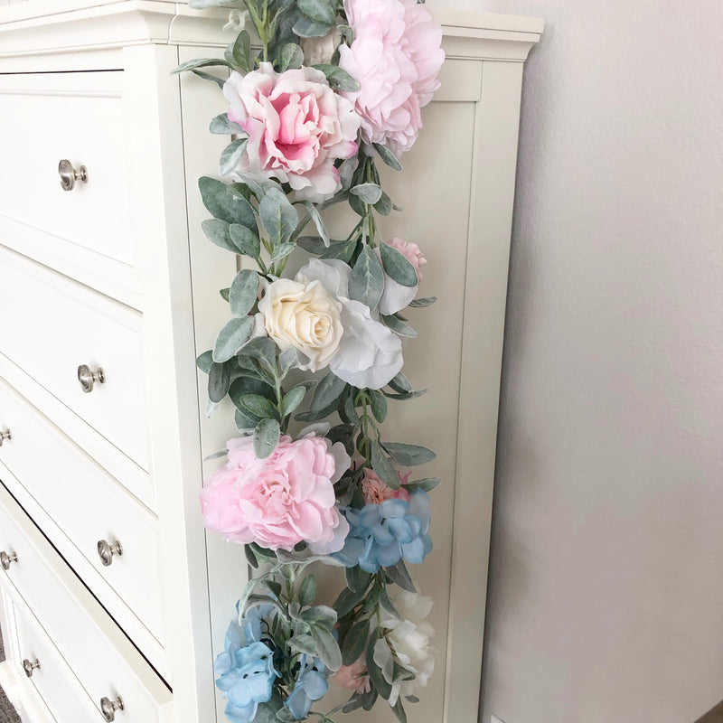 custom garland nursery garland decor floral nursery decor girl nursery baby shower decor bridal shower decor garland wedding garland