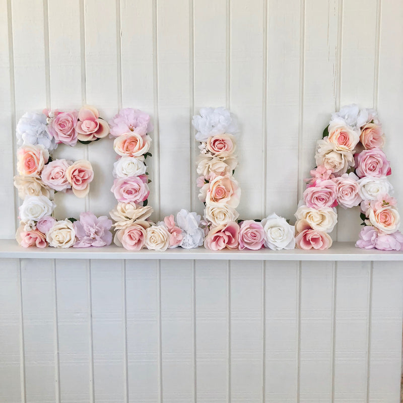 Flower Letters Wall Stickers - Buy Online Or Call (03) 8774 2139