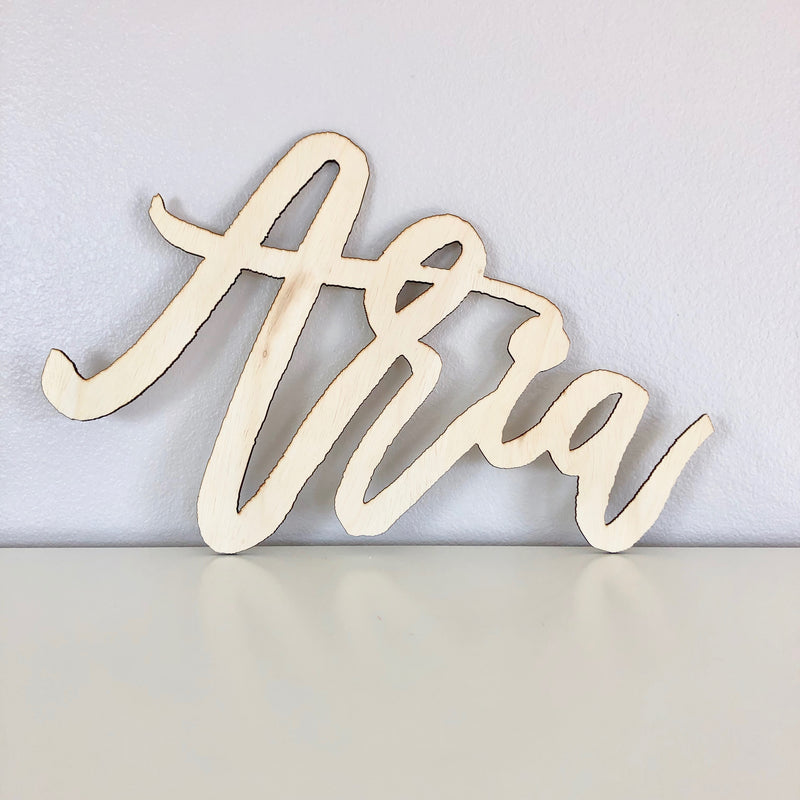 wood name sign baby shower wood