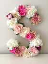 floral letter flower letter girl nursery decor girl flower wall decor