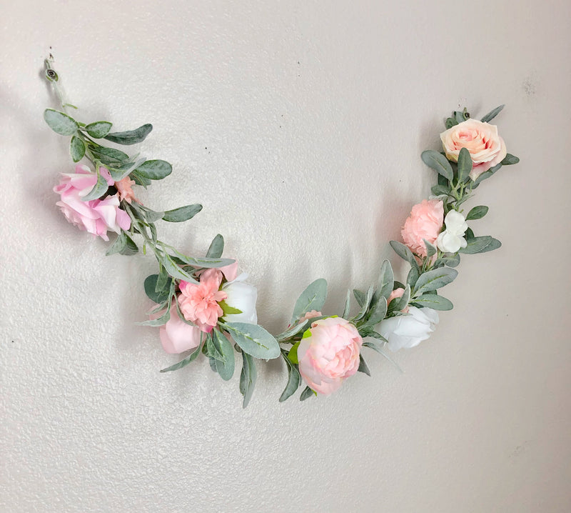 custom garland wedding garland boho wedding lambs ear garland peony garland