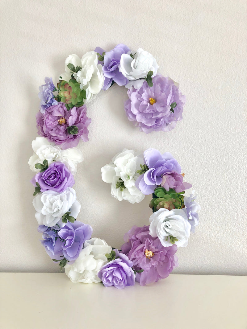 lavender nursery floral nursery flower nursery flower wall art flower wall name sign letters