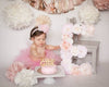 cake smash photo birthday photo prop birthday floral letter flower letter baby name sign girl nursery decor girl
