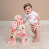 first birthday photo prop 1st birthday photo floral letter flower letter decor