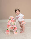 first birthday photo prop 1st birthday photo floral letter flower letter decor