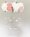 pink and white mobile coral mobile rose mobile