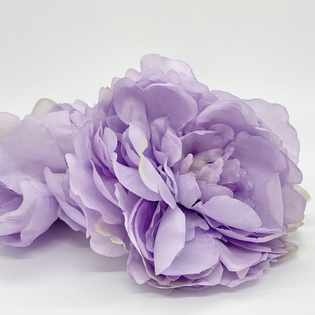 5" Large Full Lavender Peony, Lavender Peony Decor Lavender Wedding Peony Artificial Peony Decor Lavender Silk Flower Peony Wedding Flower
