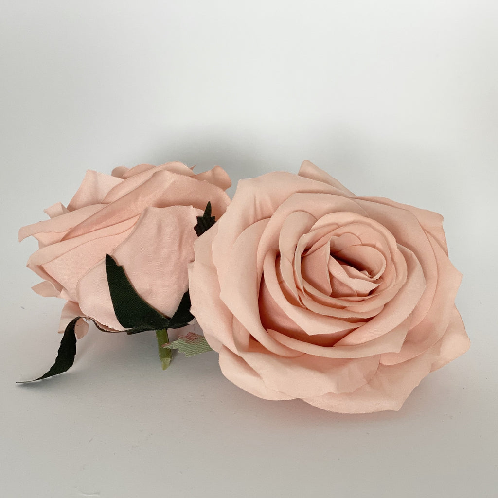 3.5" Peachy Mauve Rose Mauve Artificial Rose Mauve Artificial Flower Wedding Dusty Peach Artificial Flower Mauve Silk Flower Wedding Flower