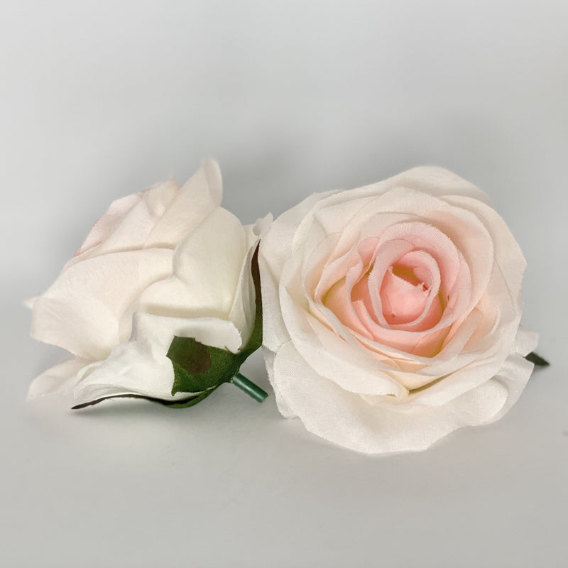 3" Two Tone Blush Rose Artificial Blush Rose Light Pink Silk Flower Blush Silk Flower Blush Wedding Flower Wedding Rose Blush Cake Flower
