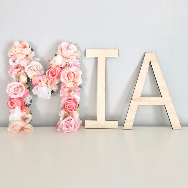 Floral Letter Flower Letter Floral Name Sign Nursery Name Sign Name ...