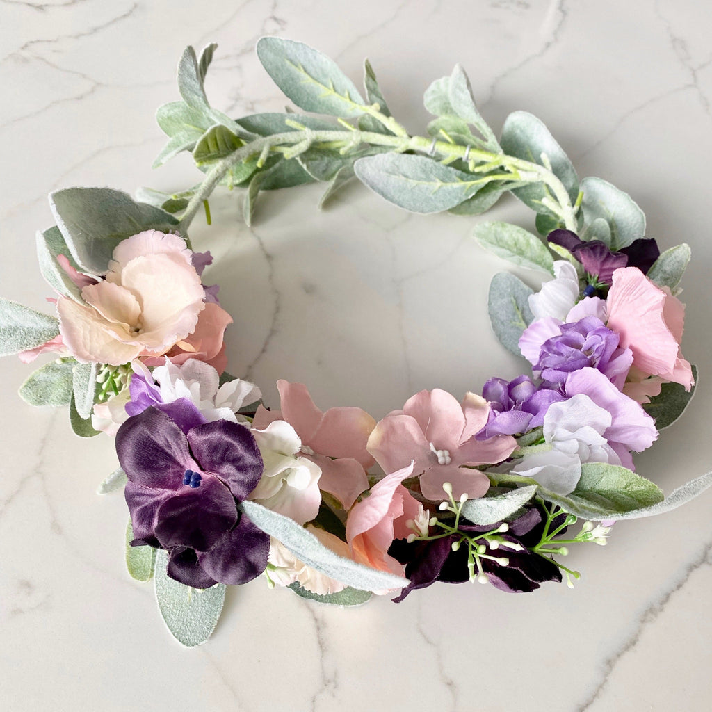 Baby Shower Flower Crown Adult, Bridal Shower Bride Flower Crown Wedding, Custom Flower Crown, Boho Flower Crown, Bridesmaid Flower Crown