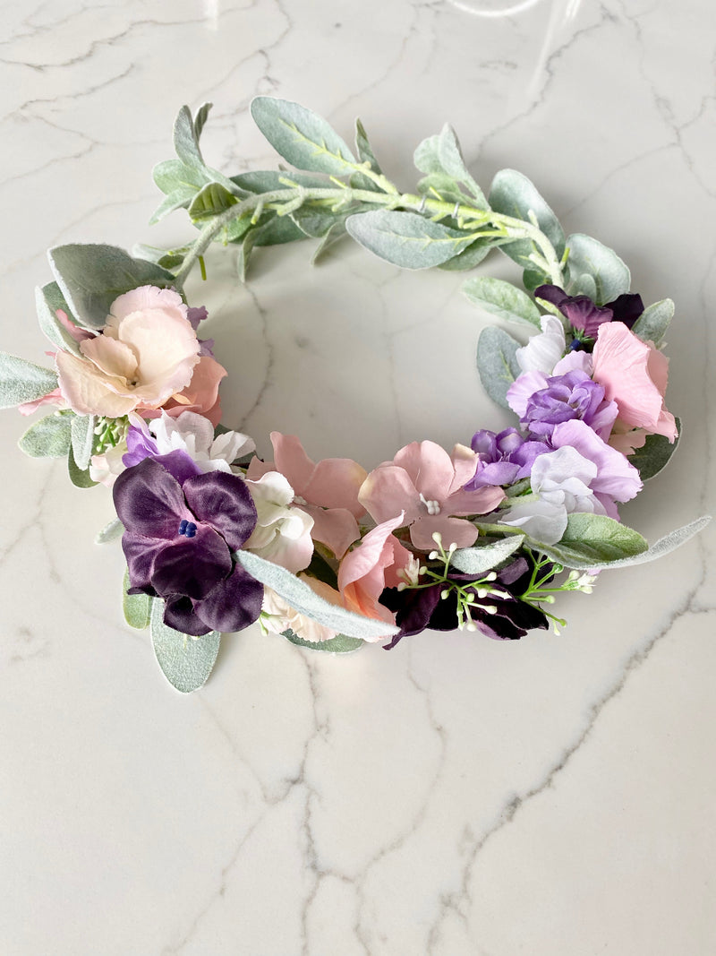 Baby Shower Flower Crown Adult, Bridal Shower Bride Flower Crown Wedding, Custom Flower Crown, Boho Flower Crown, Bridesmaid Flower Crown