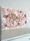 flower wall name sign nursery name sign nursery wall decor