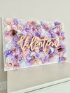 flower wall name sign nursery name sign nursery wall decor