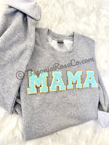 GIRL MAMA / BOY MAMA Patch Crewneck Sweatshirt