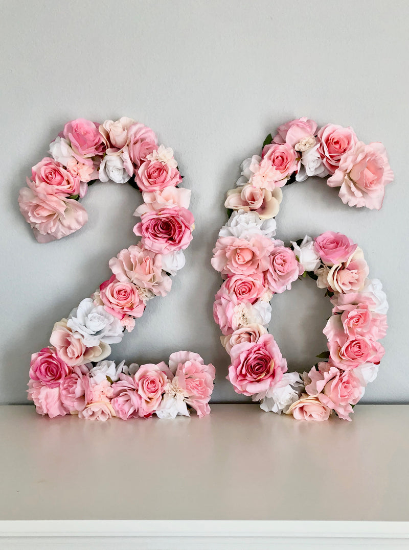 floral number birthday number flower number