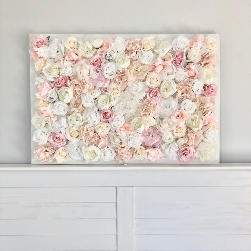 custom flower wall blush flower wall floral wall hanging flower wall hanging peony wall decor rose wall decor girl nursery decor girl