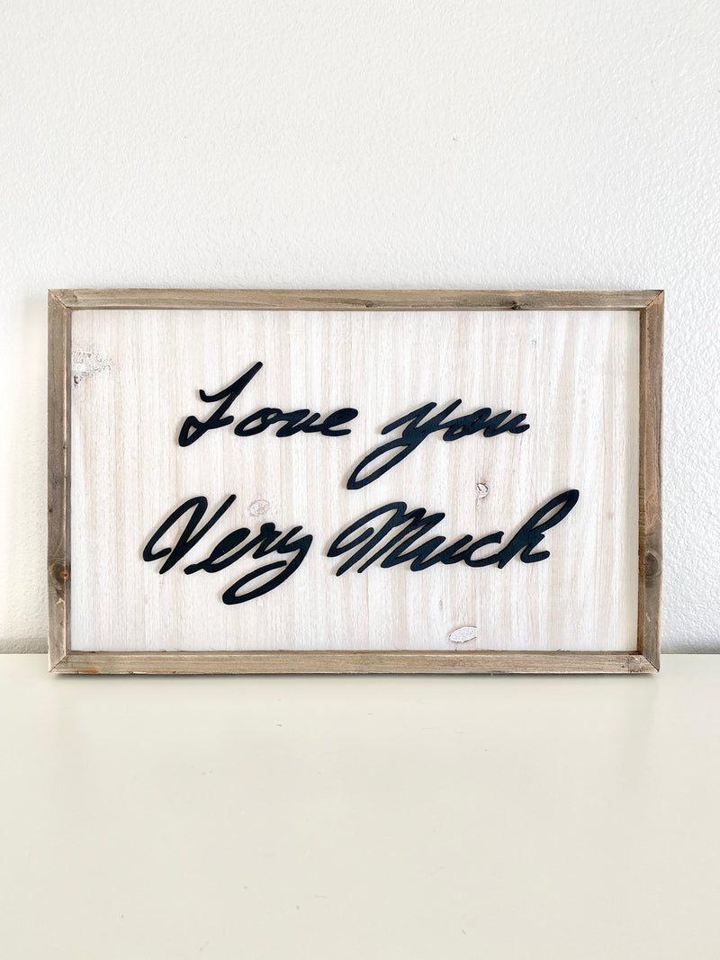 Personalized Handwriting Sign