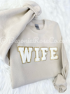 WIFE / WIFEY Patch Crewneck Sweatshirt