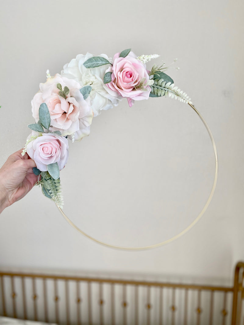 Floral Hoop Wreath