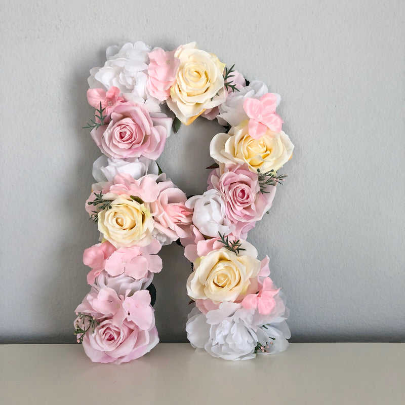 floral letter nursery letter baby shower decor baby shower sign baby shower gift