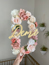 Floral Letter Name Sign, Flower Letter Nursery Name Sign, Room Decor for Teen Girl, Floral Birthday Number Birthday Party Decor, Flower Wall