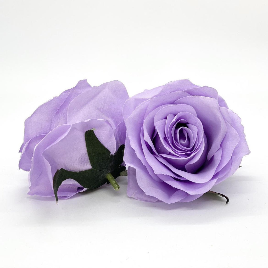 3.5" Artificial Purple Rose Medium Purple Silk Flower Lavender Rose Lavender Silk Flower Purple Wedding Flower Lavender Wedding Flower Rose