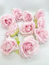 3.5" Light Pink Rose Flower Blush Pink Artificial Rose Soft Pink Artificial Flower Blush Faux Flower Blush Boho Wedding Decor Blush Pink