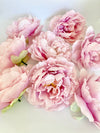 5" Light Pink Peony Two Tone Peony Wedding Flower Fluffy Peony Flower Artificial Peony Light Pink Wedding Flower Light Pink Peony Decor