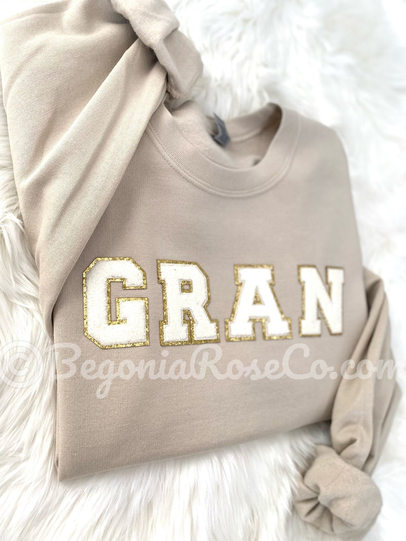 GRAN / NANA / GIGI / MIMI Patch Crewneck Sweatshirt