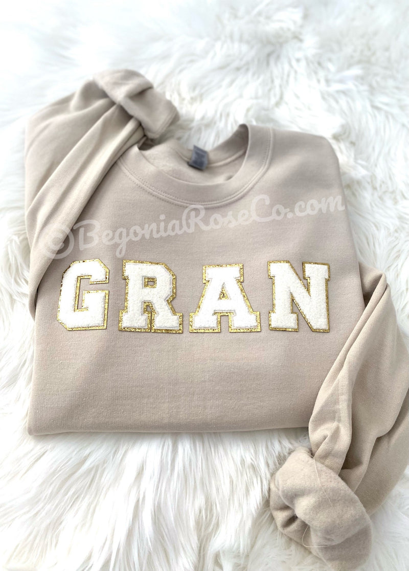 GRAN / NANA / GIGI / MIMI Patch Crewneck Sweatshirt