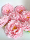 5" Baby Pink Peony Rose Pink Peony Wedding Flower Fluffy Peony Flower Artificial Peony Light Pink Wedding Flower Light Pink Peony Decor
