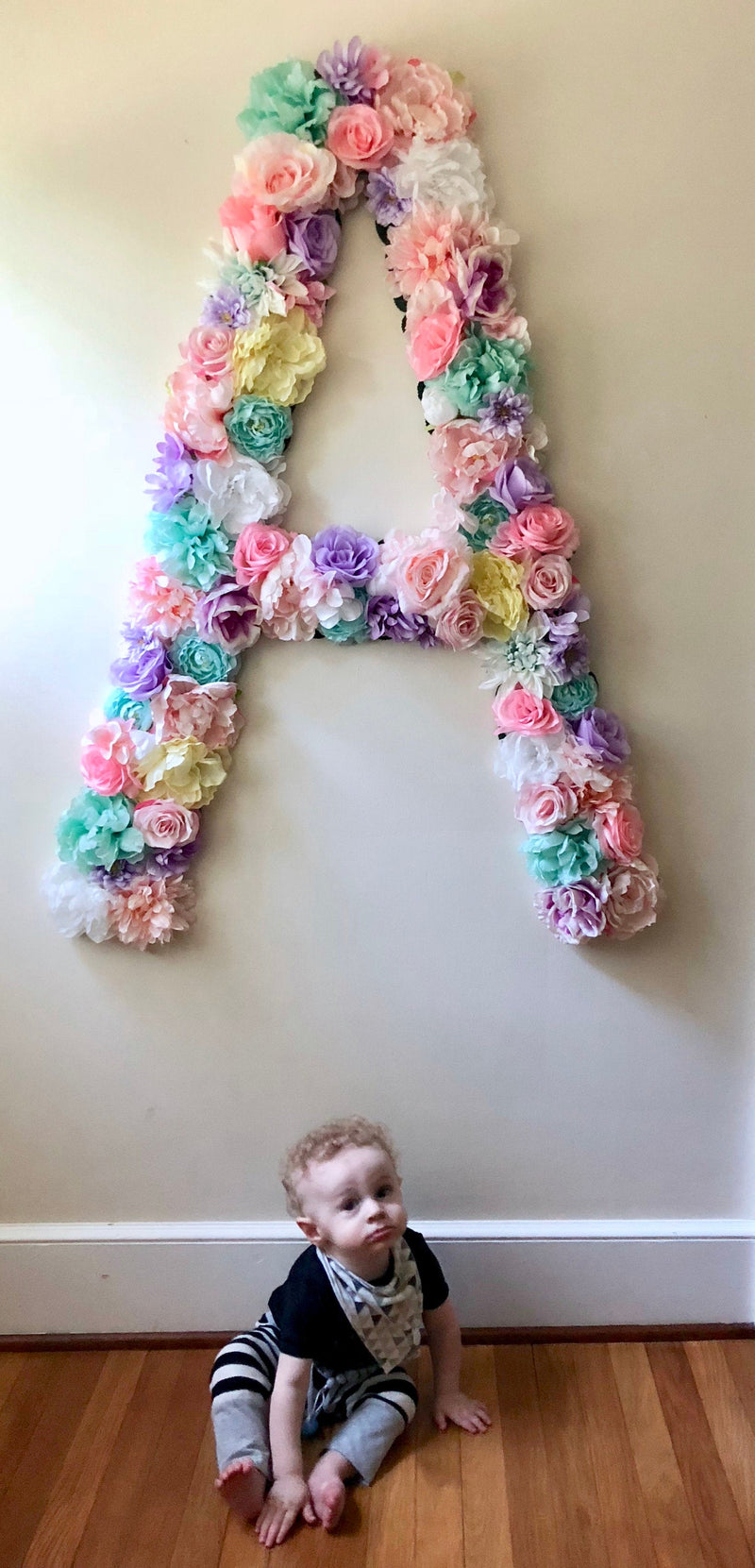 extra tall floral letter