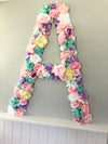 extra large flower letter personalized