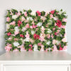 floral wall with greenery backdrop
