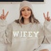 WIFE / WIFEY Patch Crewneck Sweatshirt