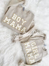 BOY MAMA / BOY MOM Chenille Patch Crewneck Sweatshirt
