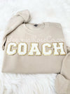 ARMY WIFE Letter Patch Sweatshirt